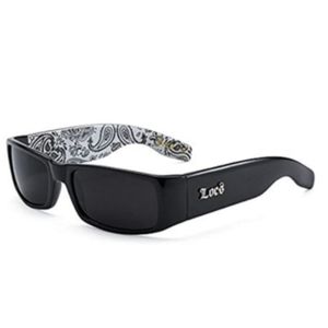Locs Black w/White Bandana Men's Sunglasses New With Tags